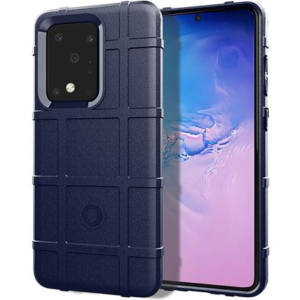 Mobigear Rugged Shield Samsung Galaxy Note 20 Flexible TPU Back cover Shockproof - Blue