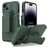Mobigear Explorer iPhone 14 Pro Max Plástico rígido Capa traseira Antichoque com suporte - Verde
