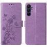 Mobigear Flowers Samsung Galaxy A16 Capa livro Carteira - Roxo