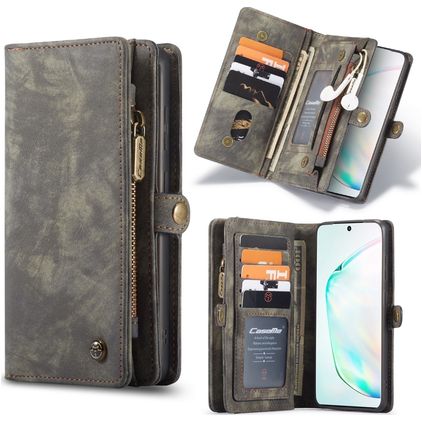 CaseMe 008 Samsung Galaxy S20 Etui z klapką 2w1 z odpinanymi pleckami typu portfel - Czarny