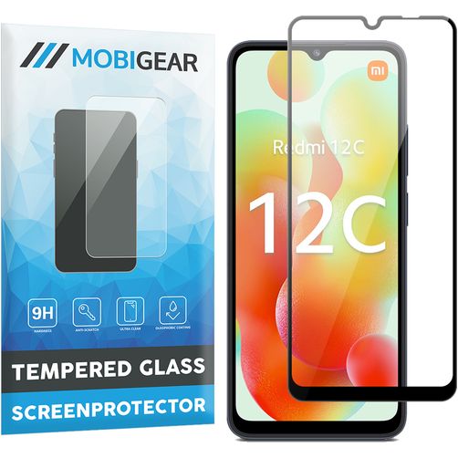 Mobigear Premium Xiaomi Redmi 12C Vidro temperado Película de ecrã - Compatível com capas