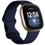 Mobigear Sport Dual Bracelete Silicone Fecho de pino e passador para Fitbit Sense - Azul escuro