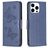 Mobigear Butterfly iPhone 15 Pro Funda tipo libro Cartera - Azul