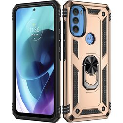 Mobigear Armor Ring Motorola Moto G71 5G Hardcase Back cover Antiurto con anello - Oro