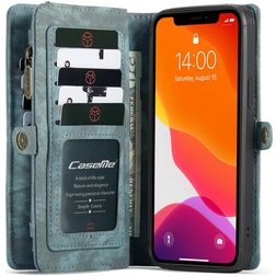 CaseMe 008 iPhone 12 Mini Funda tipo libro 2 en 1 con carcasa extraíble Cartera - Azul