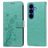 Mobigear Flowers Samsung Galaxy S26 Plus Capa livro Carteira - Verde