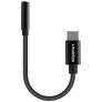 Mobilize Strong Nylon Cable USB-C a AUX 3 / 5 mm 0,15 m - Negro