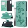 Mobigear Butterfly Samsung Galaxy S20 Wallet case - Turquoise