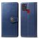 Mobigear Snap Button Samsung Galaxy A21s Capa livro Carteira - Azul