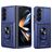 Mobigear Armor Ring Cam Slide Samsung Galaxy Z Fold 7 Hårdt Bagsidecover Stødsikkert med ringholder og Camera Slider - Blå