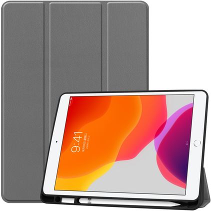 Mobigear Tri-Fold iPad 8 (2020) Funda tipo libro - Gris
