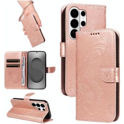 Mobigear Butterfly Samsung Galaxy S26 Ultra Funda tipo libro Cartera - Oro rosa