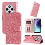 Mobigear Sunflower Xiaomi Redmi 14C Cover a libro portafoglio - Oro rosa