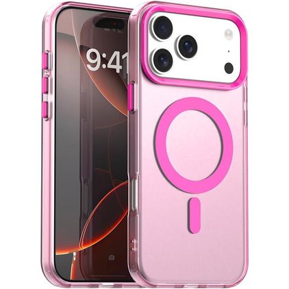 Mobigear Shockproof iPhone 18 Pro MagSafe Hardcase Back cover - Rosso