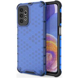 Mobigear Honeycomb Samsung Galaxy A23 Plástico rígido Capa traseira Antichoque - Azul