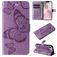 Mobigear Butterfly iPhone 16e Lompakkokotelo + Setelitasku - Violetti