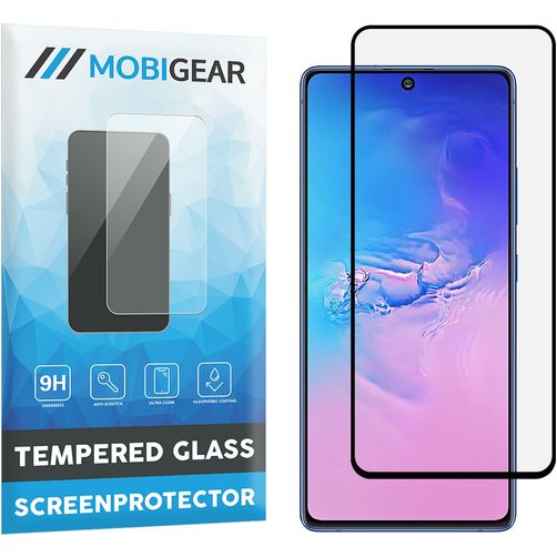 Mobigear Premium Samsung Galaxy S10 Lite Härdat glas Skärmskydd - Skalvänligt - Svart