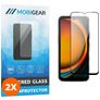 Mobigear Premium Samsung Galaxy Xcover 7 Tempered Glass Screen Protector - Case Friendly - Black (2-Pack)