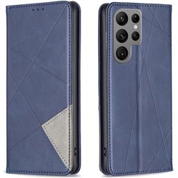 Mobigear Rhombus Slim Samsung Galaxy S24 Ultra Pungetui - Blå