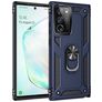 Mobigear Armor Ring Samsung Galaxy Note 20 Fodral Hårdplast Skal Stötsäkert med ringhållare - Blå