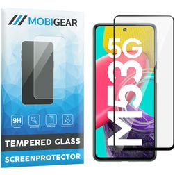Mobigear Premium Samsung Galaxy M53 Vidro temperado Película de ecrã - Compatível com capas - Preto