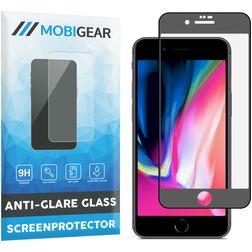 Mobigear Premium iPhone 8 Tvrzené sklo Ochrana displeje Antireflexní - kompatibilní s pouzdry - Černá