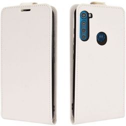 Mobigear Motorola One Fusion Plus Cover flip - Bianco