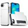 Mobigear Card iPhone 17e Hard Case Back cover Shockproof with Card Holder - White