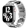 Mobigear Elegance Link Rustfrit stål Apple Watch Urrem Sommerfuglelås - 49/46/45/44 mm - Sølv