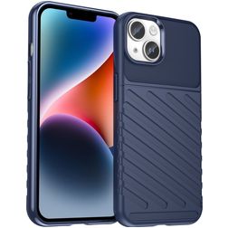Mobigear Groove iPhone 15 Plus Joustava TPU Suojakuori - Sininen