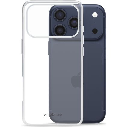 Mobilize Gelly Läpinäkyvä iPhone 18 Pro Max Joustava TPU Suojakuori - Läpinäkyvä