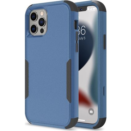 Mobigear Ultra Tough iPhone 14 Pro Max Plástico rígido Capa traseira Antichoque - Preto / Azul