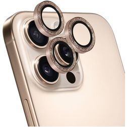 Mobiparts iPhone 16 Pro Max Alluminio Protezione obiettivo fotocamera - Compatibile con le cover - Oro rosa