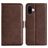 Mobigear Slim Magnet iPhone 16 Plus Wallet case - Brown