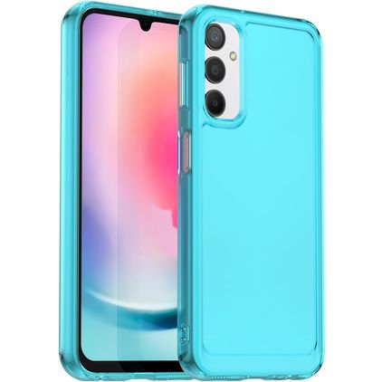 Mobigear Crystal Samsung Galaxy A24 Tvrdý plast Zadní kryt odolný proti nárazům - Modrá
