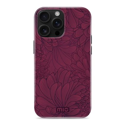 MIO iPhone 16 Pro MagSafe Funda Plástico rígido Carcasa - Berry Blooms