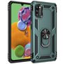 Mobigear Armor Ring Samsung Galaxy A41 Hard Case Back cover Shockproof with Ring Holder - Green