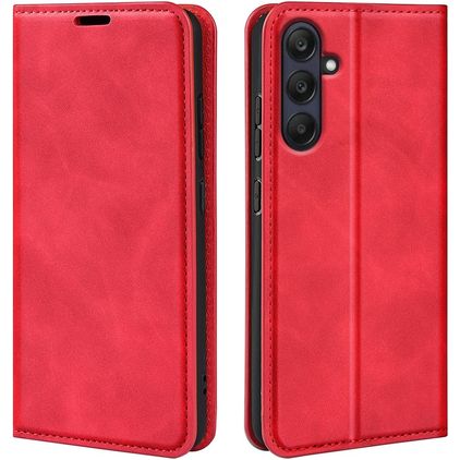 Mobigear Retro Slim Samsung Galaxy A26 Funda tipo libro Cartera - Rojo