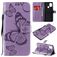 Mobigear Butterfly Samsung Galaxy A21s Funda tipo libro Cartera - Morado