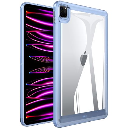 Mobigear Crystal iPad Pro 11 polegadas (2020) Capa rígida traseira - Transparente / Azul