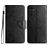 Mobigear Flowers Samsung Galaxy A56 Cover a libro portafoglio - Nero