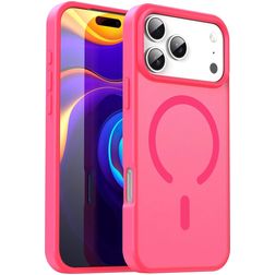 Mobigear Shockproof iPhone 17 Pro Max MagSafe Hardcase Etui plecki - Rose Red