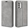 Mobigear Retro Slim Motorola Moto G52 Lompakkokotelo + Setelitasku - Harmaa