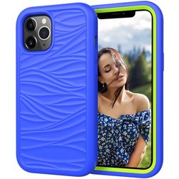 Mobigear Wave iPhone 12 Pro Max Funda Plástico rígido Carcasa Antigolpes - Azul