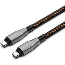 Cygnett Armoured USB-C til USB-C Kabel 1 m - Sort