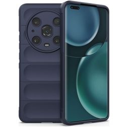Mobigear Bumpy HONOR Magic 4 Pro Flexible TPU Back cover - Dark Blue