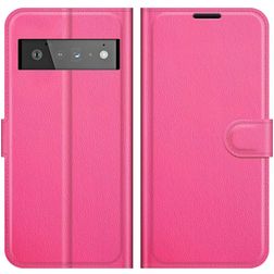 Mobigear Classic Google Pixel 6 Pro Etui z klapką typu portfel - Magenta