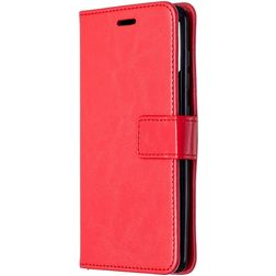 Mobigear Wallet Samsung Galaxy A41 Pungetui med Seddelrum - Rød