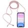 Mobigear Lanyard iPhone 11 Flexibel TPU Skal med rem - Transparent / Roséguld