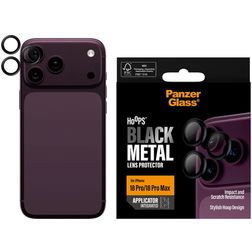 PanzerGlass Hoops iPhone 18 Pro Max Cristal templado Protector de lente de cámara - Compatible con fundas - Negro